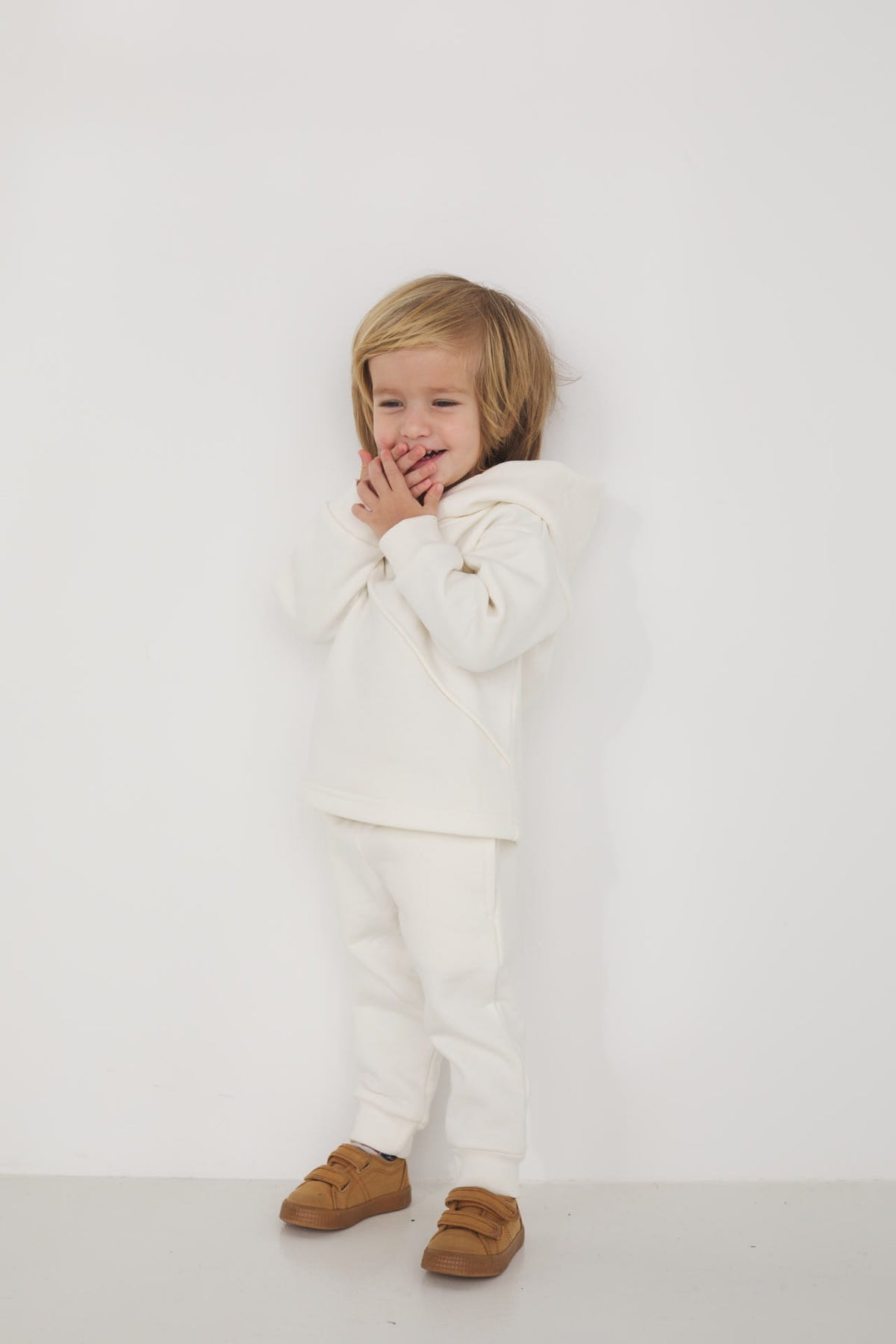 Spodnie Soft Line Kids Białe
