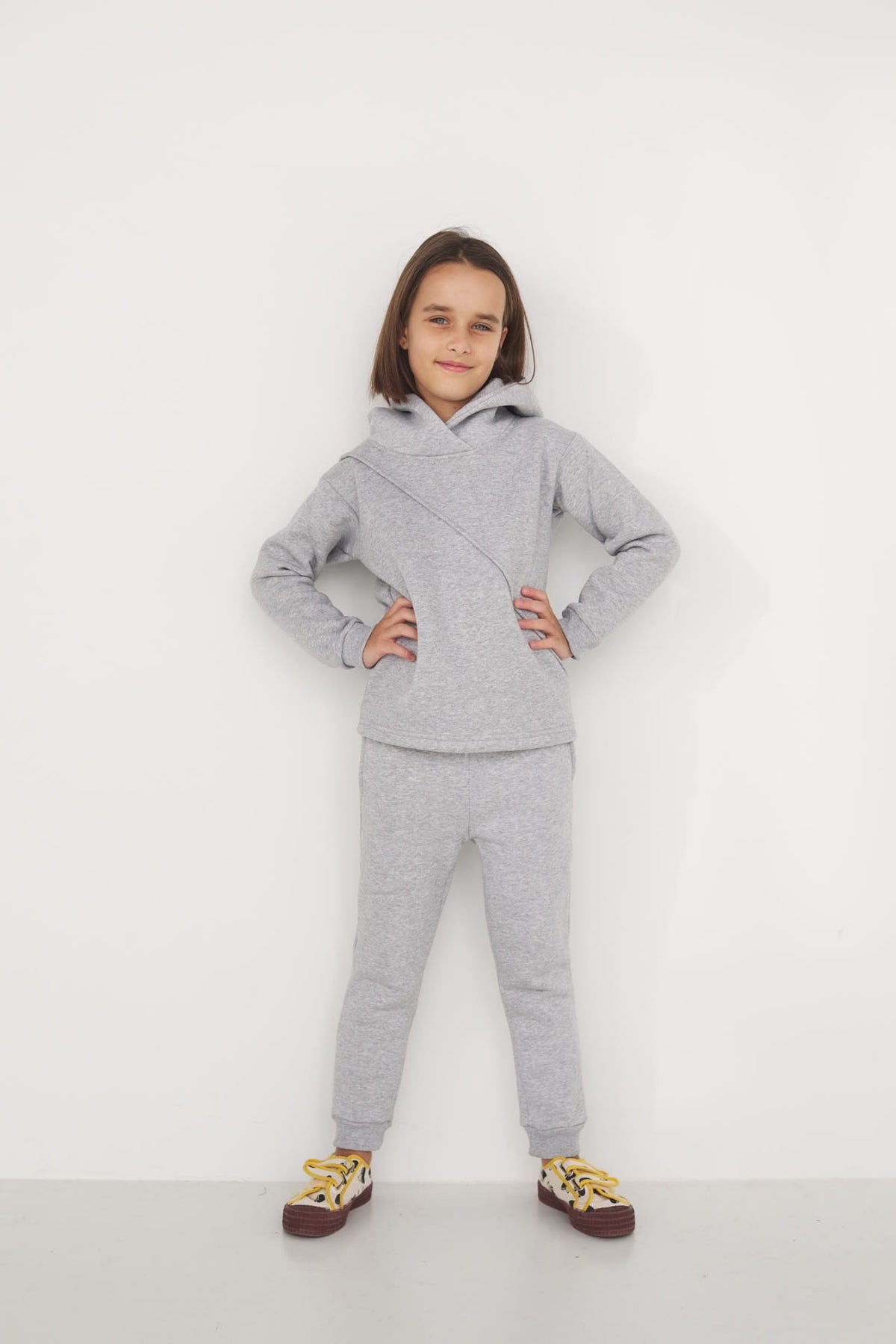 Bluza After Hours Kids Szary Jasny Melanż