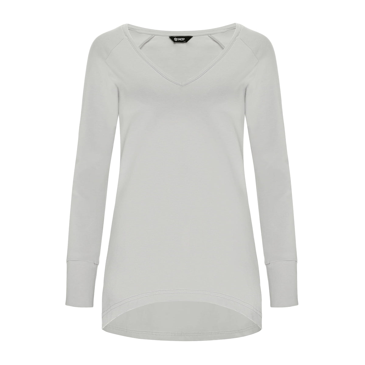 Longsleeve Daily Basic Szary Jasny Pastel