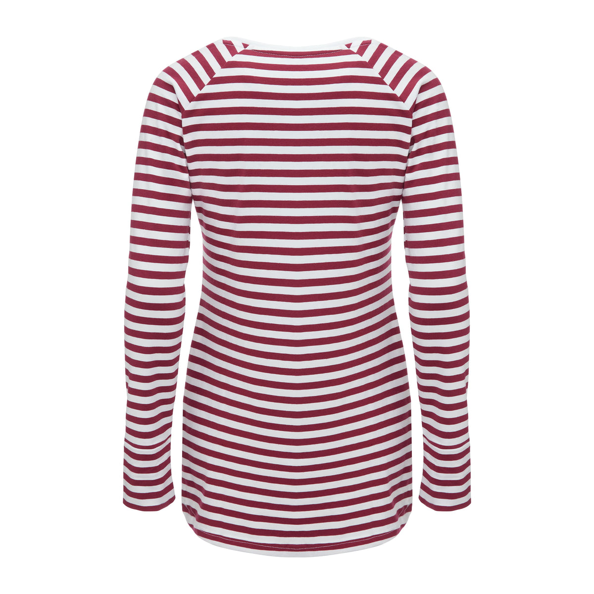 Longsleeve Daily Basic Paski Burgund