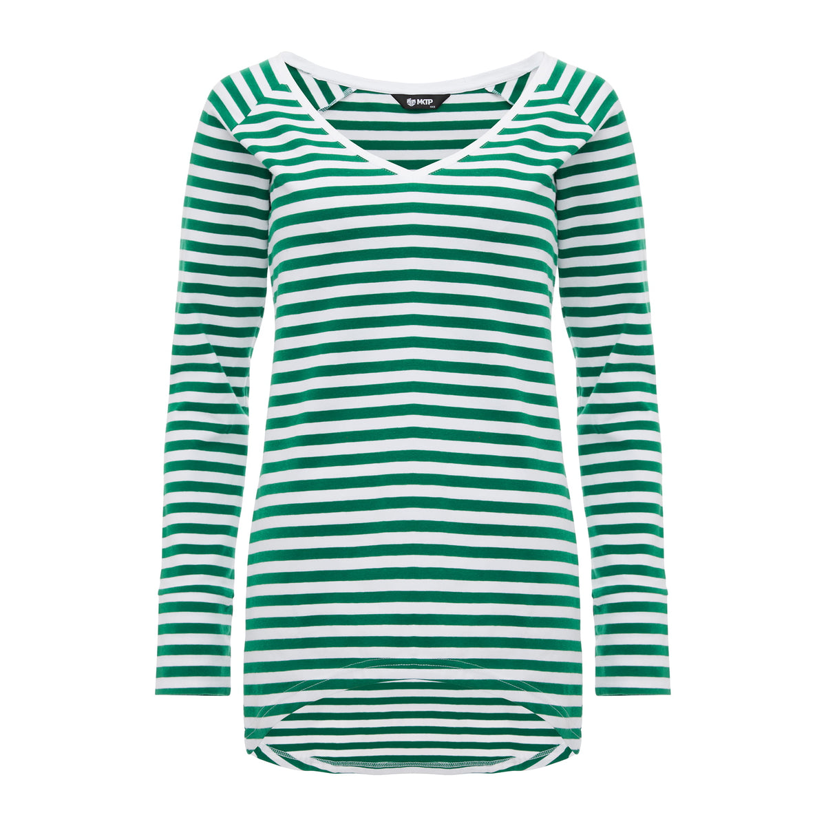 Longsleeve Daily Basic Paski Zielone