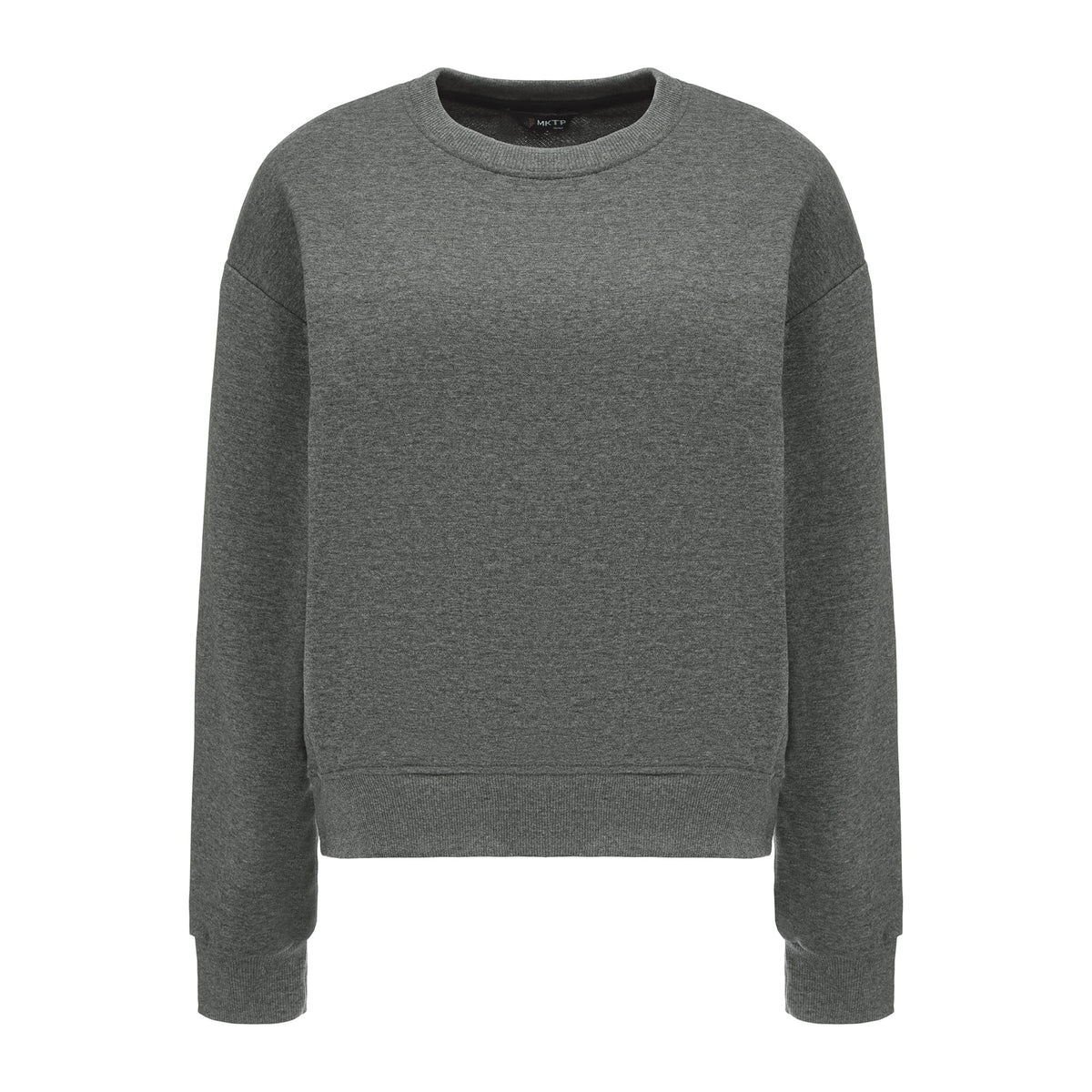 Bluza Klasyk Szary Ciemny Melanż