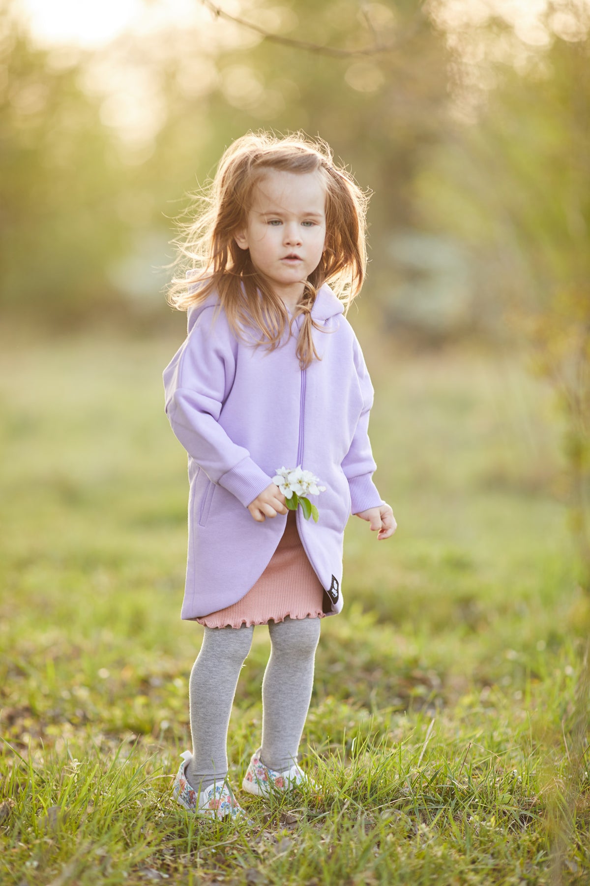 Płaszczobluza KIDS Liliowy