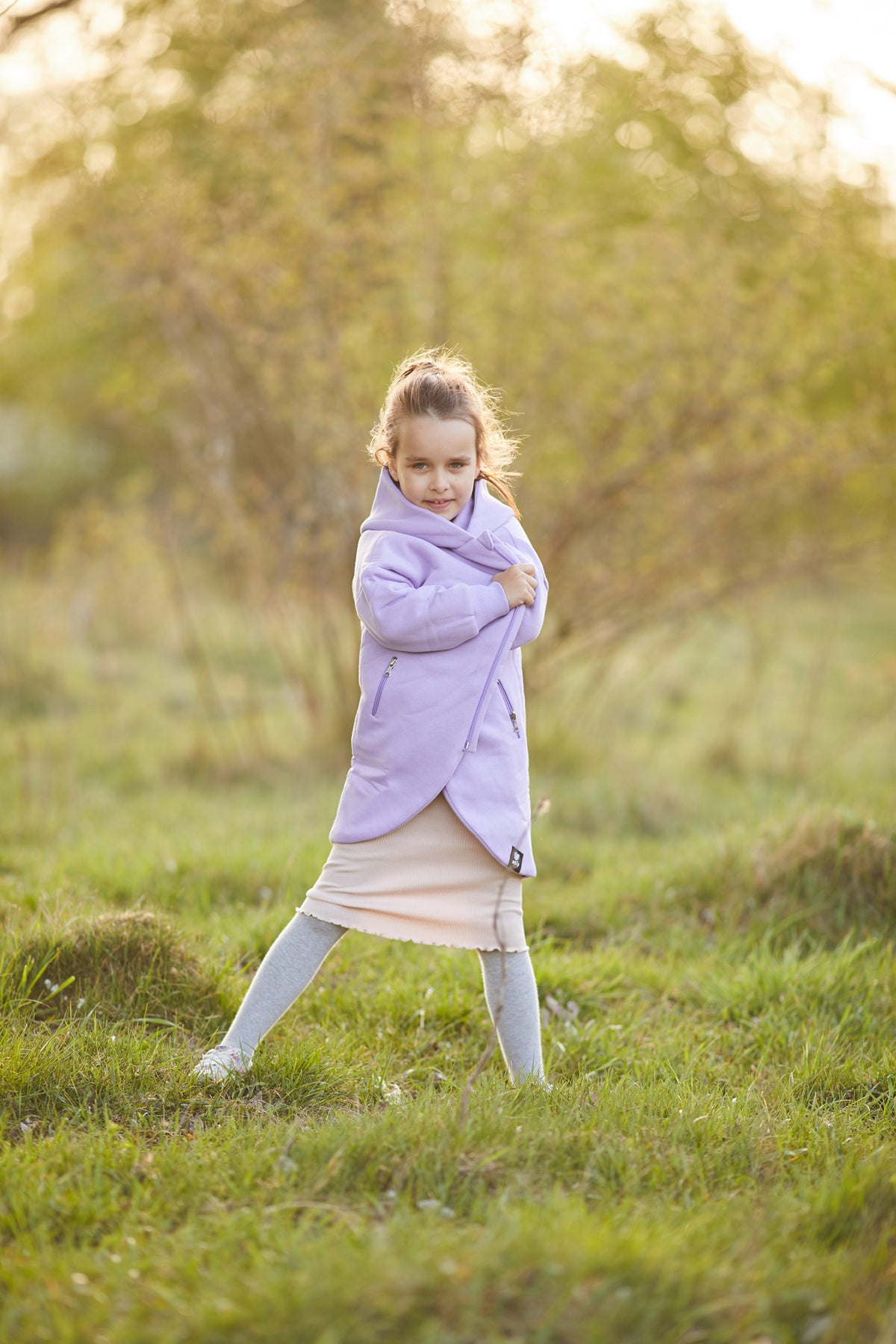 Płaszczobluza KIDS Liliowy