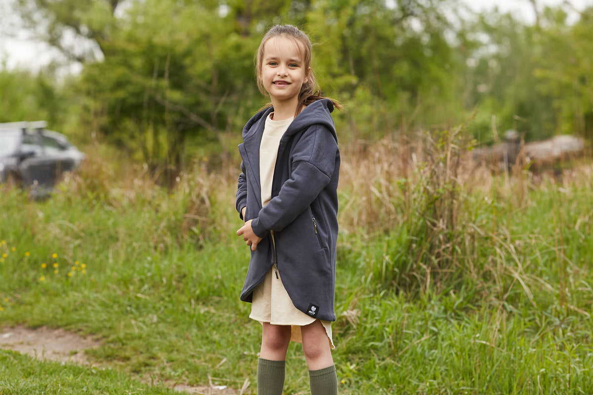 Płaszczobluza KIDS Zgaszony Granat