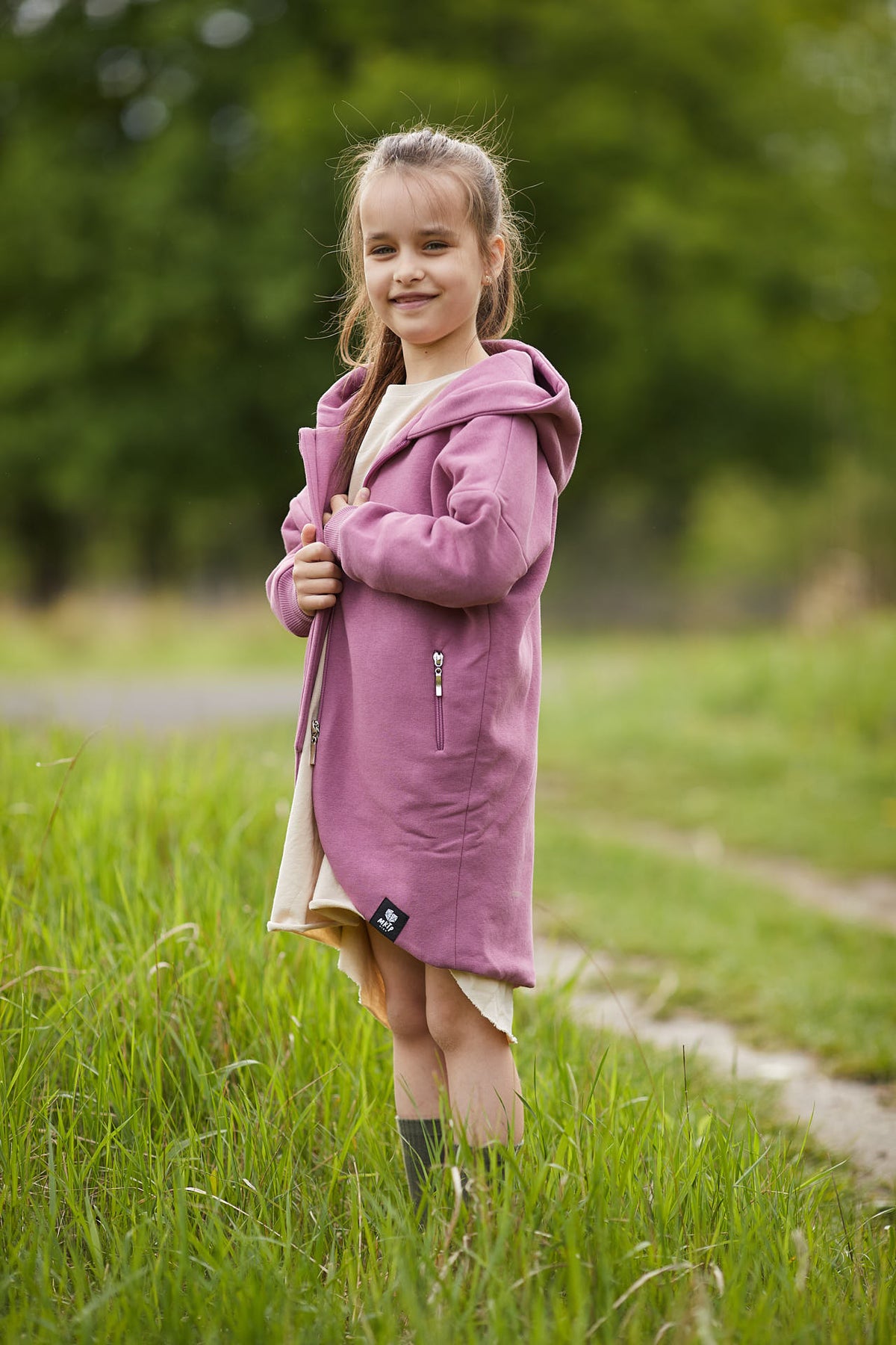 Płaszczobluza KIDS Liliowy Róż