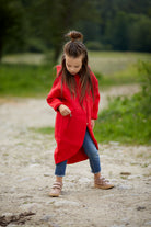 Płaszczobluza KIDS Czerwona