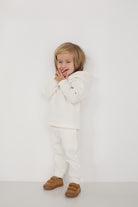 Spodnie Soft Line Kids Białe
