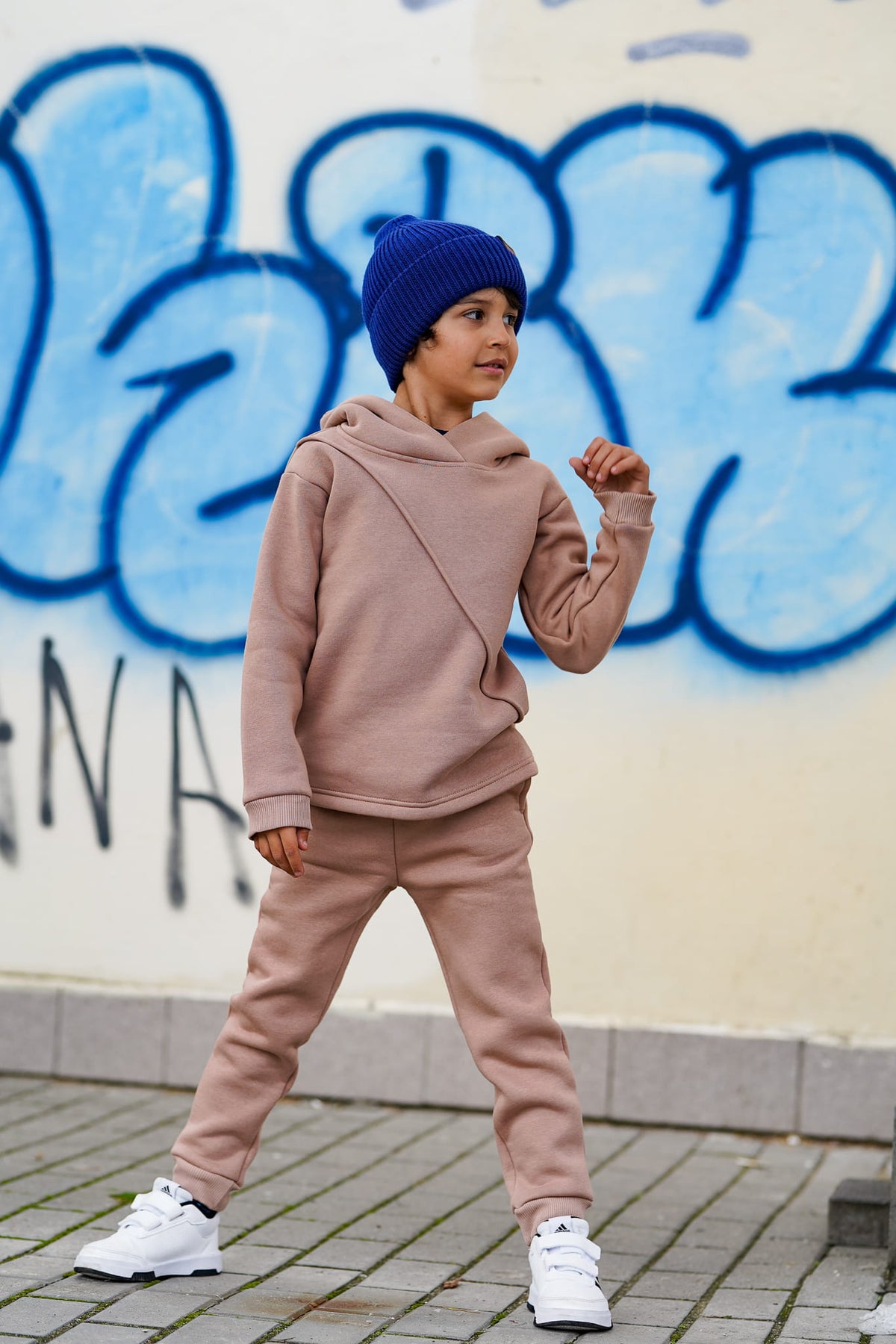 Spodnie Soft Line Kids Kawa z mlekiem