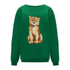 Bluza Kids z Rysiem Butelkowa Zieleń