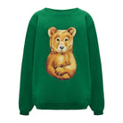 Bluza Kids z Misiem Butelkowa Zieleń