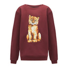 Bluza Kids z Rysiem Ciemny Burgund