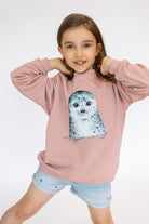 Bluza Kids z Foką Smoky Pink