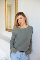 Longsleeve Dłuższa Historia khaki