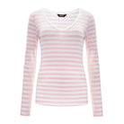 Longsleeve Perfect Lines Paski Brzoskwinia